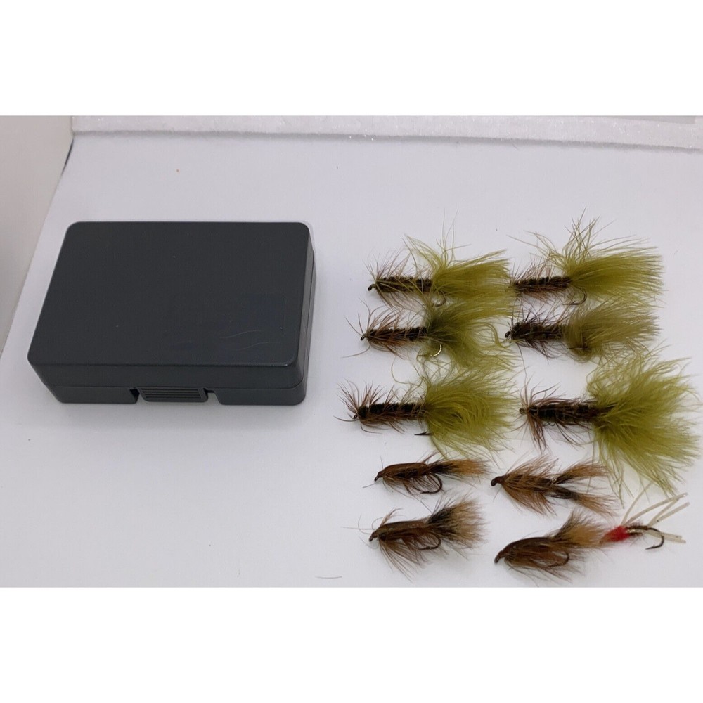 Vintage Fishing Lure Lot Caddis Caddisfly Mayfly Bug Feather Scientific Anglers